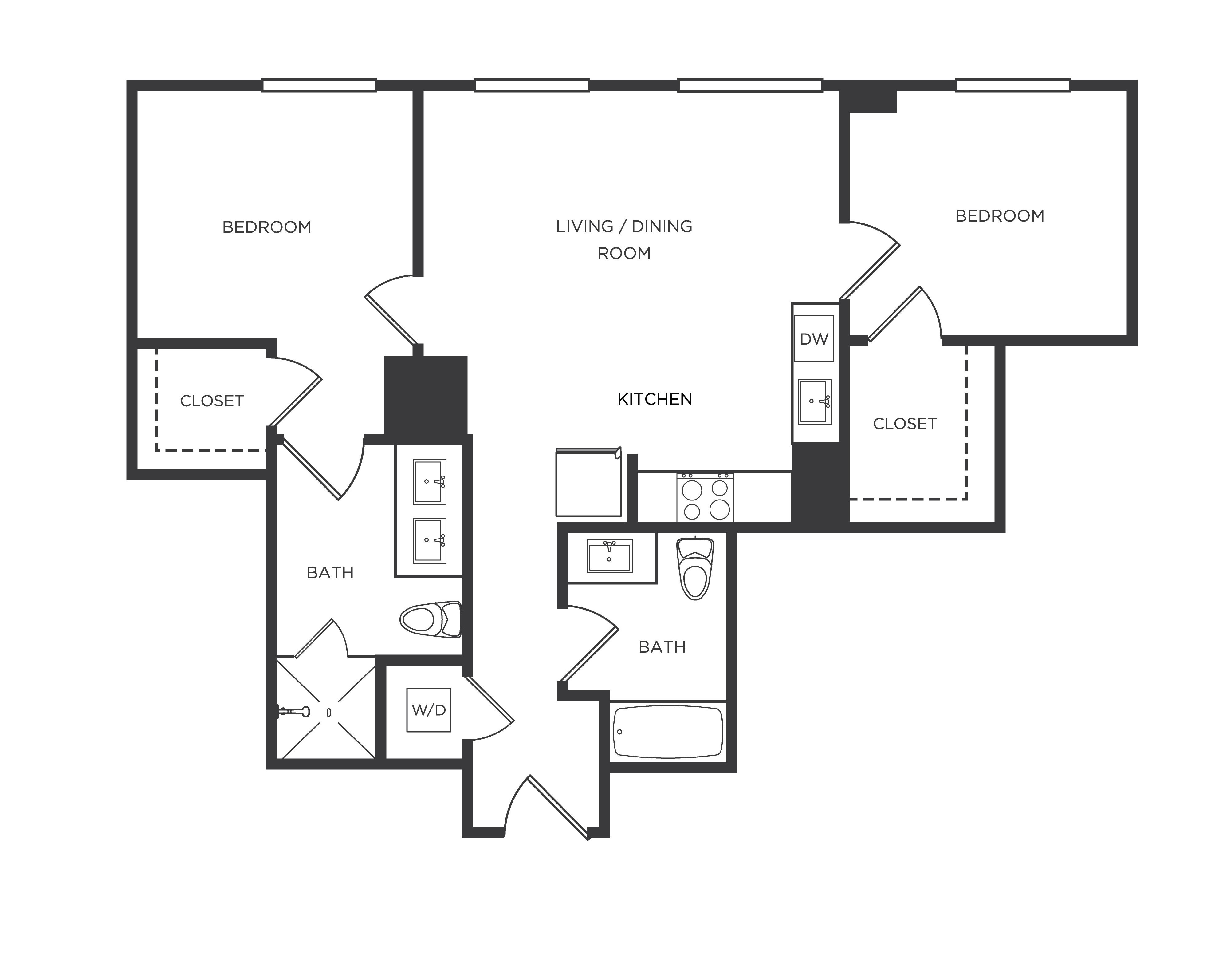 Floor Plan Image of Apartment Apt 2310